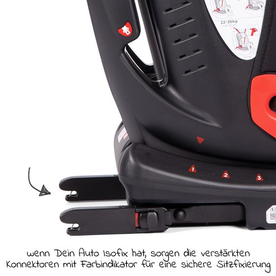 joie Kindersitz Bold R Gruppe 1/2/3 - ab 9 Monate - 12 Jahre (9-36 kg) mit Isofix inkl. Getränkehalter- Ember