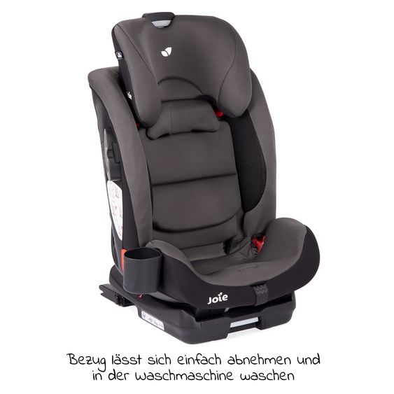 joie Kindersitz Bold R Gruppe 1/2/3 - ab 9 Monate - 12 Jahre (9-36 kg) mit Isofix inkl. Getränkehalter- Ember