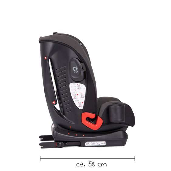 joie Kindersitz Bold R Gruppe 1/2/3 - ab 9 Monate - 12 Jahre (9-36 kg) mit Isofix inkl. Getränkehalter- Ember