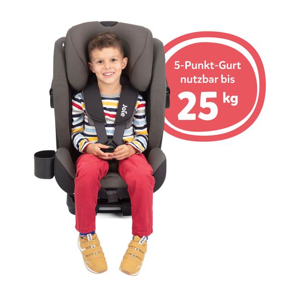 joie Kindersitz Bold R Gruppe 1/2/3 - ab 9 Monate - 12 Jahre (9-36 kg) mit Isofix inkl. Getränkehalter- Ember