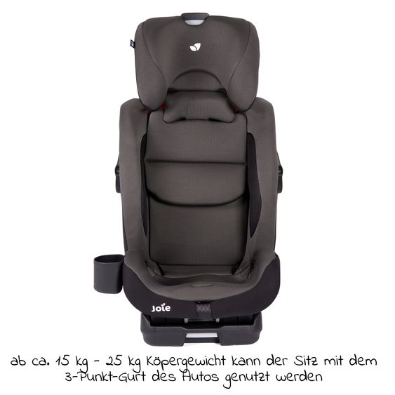 joie Kindersitz Bold R Gruppe 1/2/3 - ab 9 Monate - 12 Jahre (9-36 kg) mit Isofix inkl. Getränkehalter- Ember