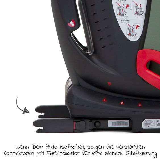 joie Kindersitz Bold R Gruppe 1/2/3 - ab 9 Monate - 12 Jahre (9-36 kg) mit Isofix inkl. Getränkehalter - Laurel