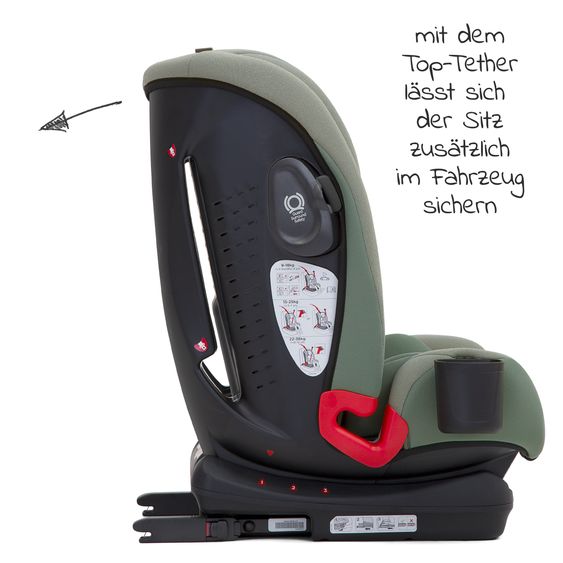 joie Kindersitz Bold R Gruppe 1/2/3 - ab 9 Monate - 12 Jahre (9-36 kg) mit Isofix inkl. Getränkehalter - Laurel