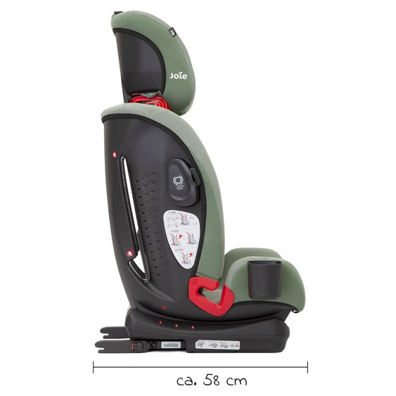 joie Kindersitz Bold R Gruppe 1/2/3 - ab 9 Monate - 12 Jahre (9-36 kg) mit Isofix inkl. Getränkehalter - Laurel