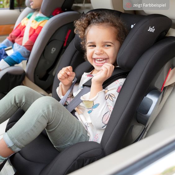 joie Kindersitz Fortifi R Gruppe 1/2/3 - ab 12 Monate - 12 Jahre (9-36 kg) inkl. GRATIS Autositz-Schutzunterlage + Rückenlehnen-Schutz - Dark Pewter