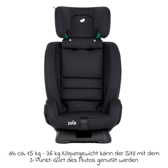 joie Kindersitz Fortifi R129 i-Size ab 15 Monate - 12 Jahre (76 cm - 145 cm) inkl. Rückenlehnen-Schutz Cover Me - Shale