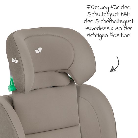 joie Seggiolino auto i-Bold R129 i-Size da 15 mesi a 12 anni (76 cm - 150 cm) con Isofix, top tether e portabicchieri - Oak