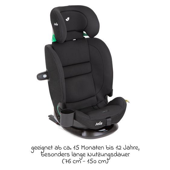 joie Seggiolino auto i-Bold R129 i-Size da 15 mesi a 12 anni (76 cm - 150 cm) con Isofix, top tether e portabicchieri - Shale