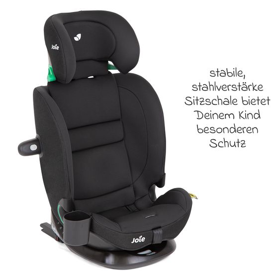 joie Seggiolino auto i-Bold R129 i-Size da 15 mesi a 12 anni (76 cm - 150 cm) con Isofix, top tether e portabicchieri - Shale