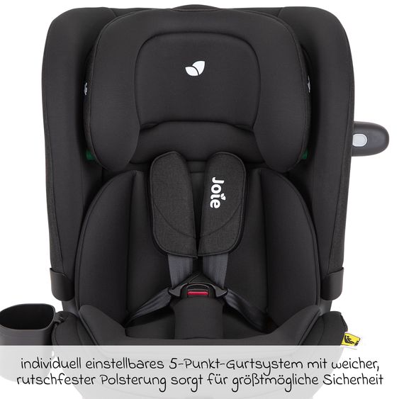 joie Seggiolino auto i-Bold R129 i-Size da 15 mesi a 12 anni (76 cm - 150 cm) con Isofix, top tether e portabicchieri - Shale