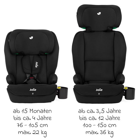 joie Kindersitz i-Irvana ab 15 Monate - 12 Jahre (76 cm - 150 cm) inkl. Isofix - Shale