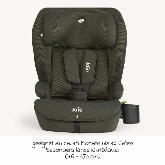 joie Kindersitz i-Irvana Max ab 15 Monate - 12 Jahre (76 cm - 150 cm) inkl. Isofix & Getränkehalter - Fern