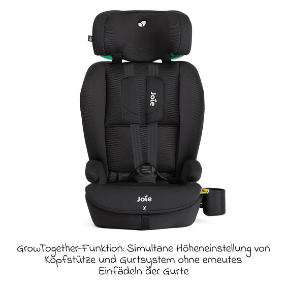 joie Kindersitz i-Irvana Max ab 15 Monate - 12 Jahre (76 cm - 150 cm) inkl. Isofix & Getränkehalter - Mercury Mesh