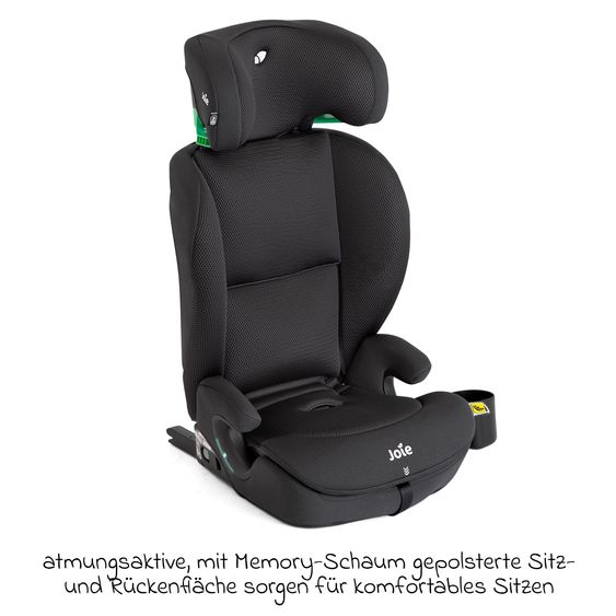 joie Kindersitz i-Irvana Max ab 15 Monate - 12 Jahre (76 cm - 150 cm) inkl. Isofix & Getränkehalter - Mercury Mesh
