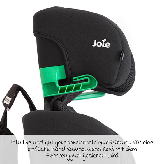 joie Kindersitz i-Irvana Max ab 15 Monate - 12 Jahre (76 cm - 150 cm) inkl. Isofix & Getränkehalter - Mercury Mesh