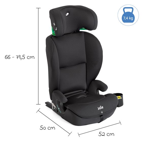 joie Kindersitz i-Irvana Max ab 15 Monate - 12 Jahre (76 cm - 150 cm) inkl. Isofix & Getränkehalter - Mercury Mesh