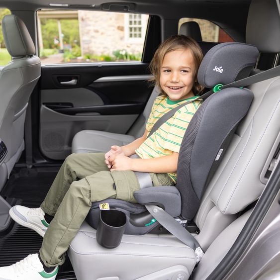 joie Kindersitz i-Irvana Max ab 15 Monate - 12 Jahre (76 cm - 150 cm) inkl. Isofix & Getränkehalter - Mercury Mesh