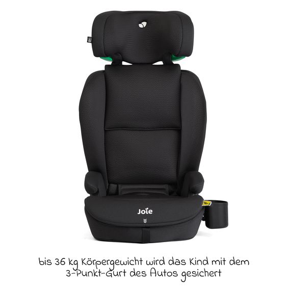joie Kindersitz i-Irvana Max ab 15 Monate - 12 Jahre (76 cm - 150 cm) inkl. Isofix & Getränkehalter - Mercury Mesh