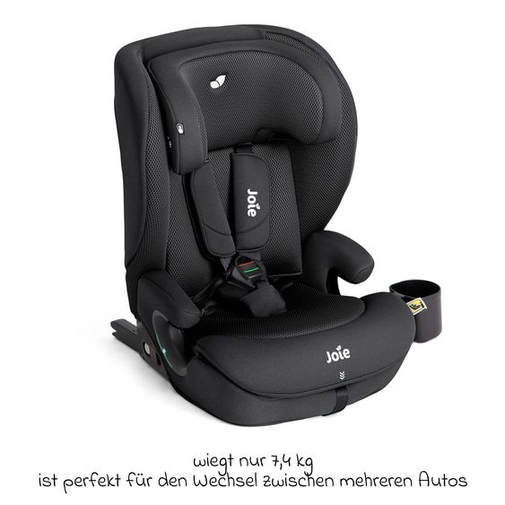 joie Kindersitz i-Irvana Max ab 15 Monate - 12 Jahre (76 cm - 150 cm) inkl. Isofix & Getränkehalter - Mercury Mesh