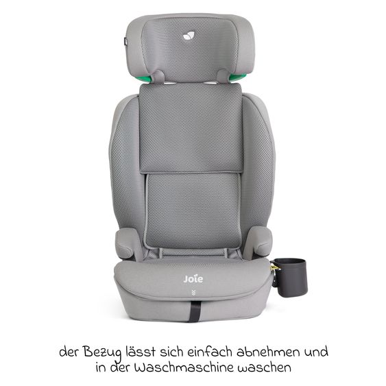joie Kindersitz i-Irvana Max ab 15 Monate - 12 Jahre (76 cm - 150 cm) inkl. Isofix & Getränkehalter - Quartz Mesh