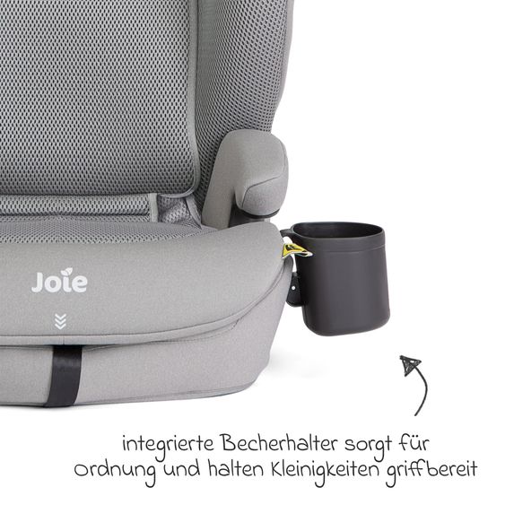 joie Kindersitz i-Irvana Max ab 15 Monate - 12 Jahre (76 cm - 150 cm) inkl. Isofix & Getränkehalter - Quartz Mesh
