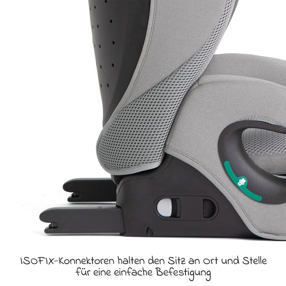 joie Kindersitz i-Irvana Max ab 15 Monate - 12 Jahre (76 cm - 150 cm) inkl. Isofix & Getränkehalter - Quartz Mesh