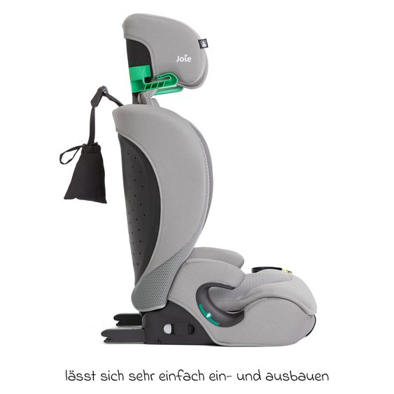 joie Kindersitz i-Irvana Max ab 15 Monate - 12 Jahre (76 cm - 150 cm) inkl. Isofix & Getränkehalter - Quartz Mesh