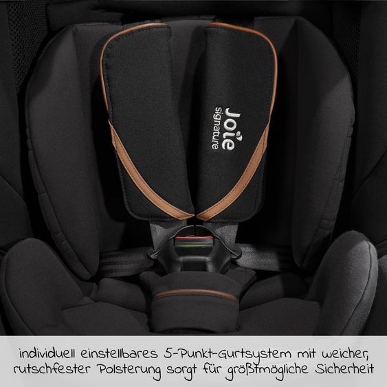 Joie Signature Child seat i-Plenti i-Size from 15 months - 12 years (76 cm - 150 cm) incl. Isofix, Top Tether & backrest protection Cover Me - Signature - Eclipse