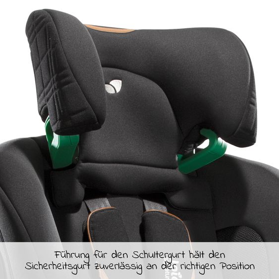 Joie Signature Child seat i-Plenti i-Size from 15 months - 12 years (76 cm - 150 cm) incl. Isofix, Top Tether & backrest protection Cover Me - Signature - Eclipse