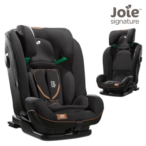 Joie Signature Child seat i-Plenti i-Size from 15 months - 12 years (76 cm - 150 cm) incl. Isofix, Top Tether & backrest protection Cover Me - Signature - Eclipse