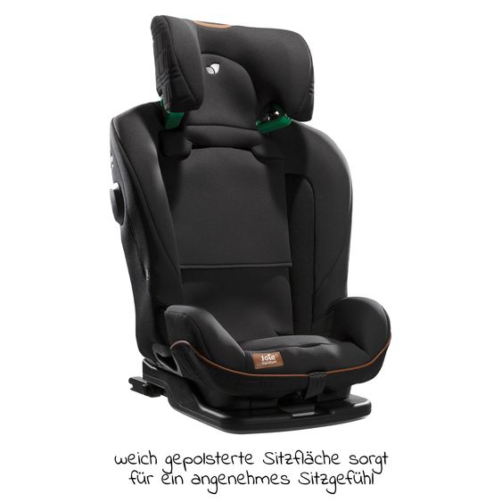 Joie Signature Child seat i-Plenti i-Size from 15 months - 12 years (76 cm - 150 cm) incl. Isofix, Top Tether & backrest protection Cover Me - Signature - Eclipse