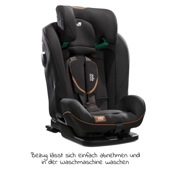 Joie Signature Child seat i-Plenti i-Size from 15 months - 12 years (76 cm - 150 cm) incl. Isofix, Top Tether & backrest protection Cover Me - Signature - Eclipse