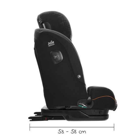 Joie Signature Child seat i-Plenti i-Size from 15 months - 12 years (76 cm - 150 cm) incl. Isofix, Top Tether & backrest protection Cover Me - Signature - Eclipse