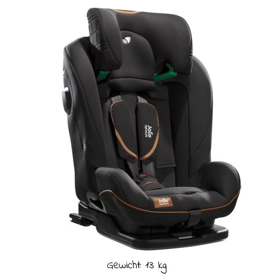 Joie Signature Child seat i-Plenti i-Size from 15 months - 12 years (76 cm - 150 cm) incl. Isofix, Top Tether & backrest protection Cover Me - Signature - Eclipse