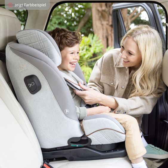 Joie Signature Child seat i-Plenti i-Size from 15 months - 12 years (76 cm - 150 cm) incl. Isofix, Top Tether & backrest protection Cover Me - Signature - Eclipse