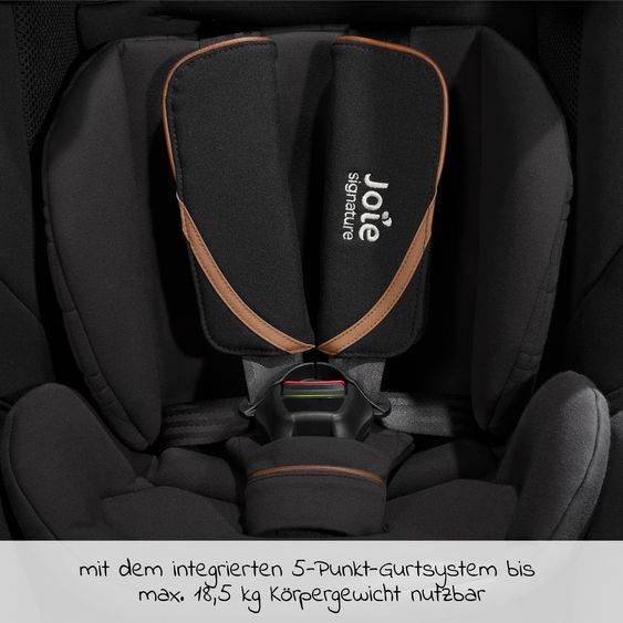 Joie Signature Child seat i-Plenti i-Size from 15 months - 12 years (76 cm - 150 cm) incl. Isofix, Top Tether & backrest protection Cover Me - Signature - Eclipse