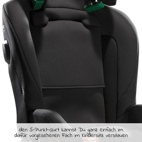 Joie Signature Child seat i-Plenti i-Size from 15 months - 12 years (76 cm - 150 cm) incl. Isofix, Top Tether & backrest protection Cover Me - Signature - Eclipse