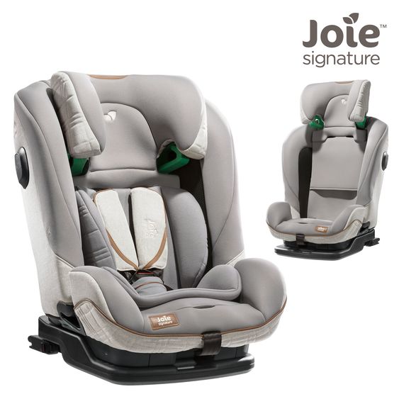 Joie Signature Child seat i-Plenti i-Size from 15 months - 12 years (76 cm - 150 cm) incl. Isofix, Top Tether & backrest protection Cover Me - Signature - Oyster