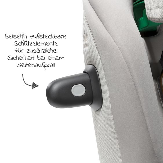 Joie Signature Child seat i-Plenti i-Size from 15 months - 12 years (76 cm - 150 cm) incl. Isofix, Top Tether & backrest protection Cover Me - Signature - Oyster