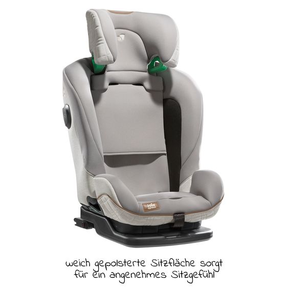 Joie Signature Child seat i-Plenti i-Size from 15 months - 12 years (76 cm - 150 cm) incl. Isofix, Top Tether & backrest protection Cover Me - Signature - Oyster