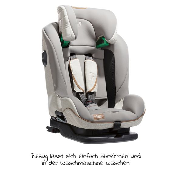 Joie Signature Child seat i-Plenti i-Size from 15 months - 12 years (76 cm - 150 cm) incl. Isofix, Top Tether & backrest protection Cover Me - Signature - Oyster