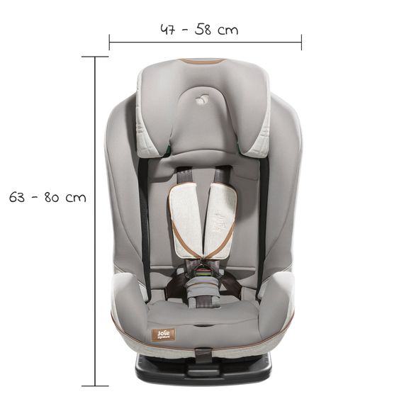 Joie Signature Child seat i-Plenti i-Size from 15 months - 12 years (76 cm - 150 cm) incl. Isofix, Top Tether & backrest protection Cover Me - Signature - Oyster