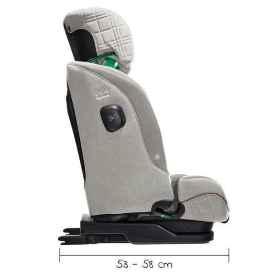 Joie Signature Child seat i-Plenti i-Size from 15 months - 12 years (76 cm - 150 cm) incl. Isofix, Top Tether & backrest protection Cover Me - Signature - Oyster