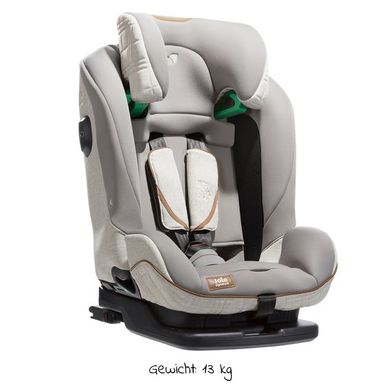 Joie Signature Child seat i-Plenti i-Size from 15 months - 12 years (76 cm - 150 cm) incl. Isofix, Top Tether & backrest protection Cover Me - Signature - Oyster