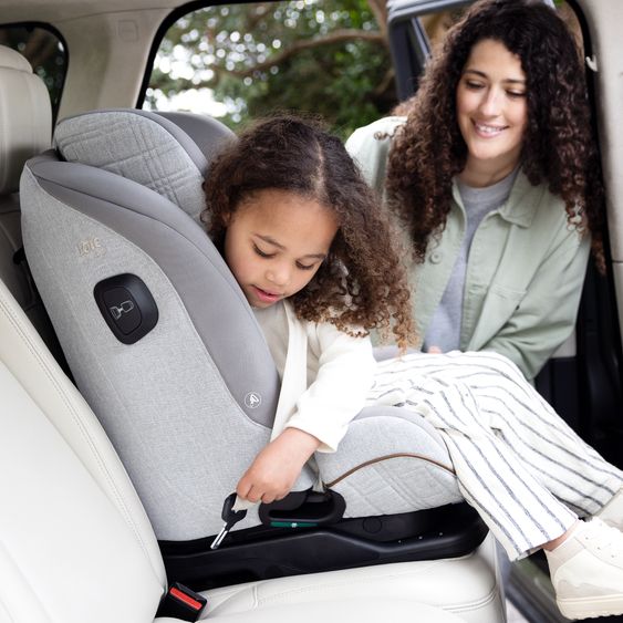 Joie Signature Child seat i-Plenti i-Size from 15 months - 12 years (76 cm - 150 cm) incl. Isofix, Top Tether & backrest protection Cover Me - Signature - Oyster