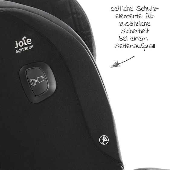 Joie Signature Kindersitz i-Plenti i-Size ab 15 Monate - 12 Jahre (76 cm - 150 cm) inkl. Isofix & Top Tether - Signature - Eclipse