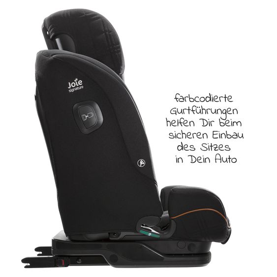 Joie Signature Kindersitz i-Plenti i-Size ab 15 Monate - 12 Jahre (76 cm - 150 cm) inkl. Isofix & Top Tether - Signature - Eclipse