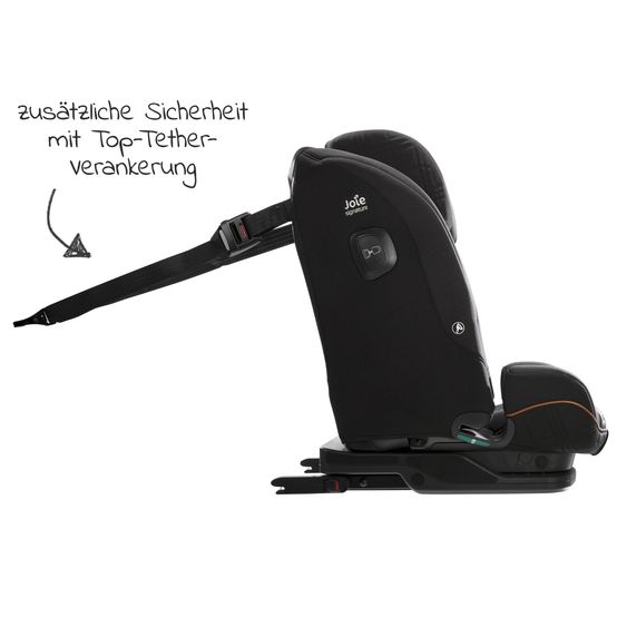 Joie Signature Kindersitz i-Plenti i-Size ab 15 Monate - 12 Jahre (76 cm - 150 cm) inkl. Isofix & Top Tether - Signature - Eclipse