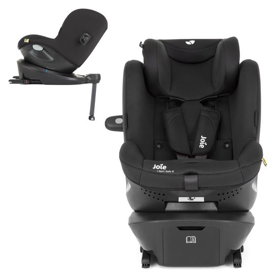 joie Kindersitz i-Spin Safe R ab Geburt - 4 Jahre (40 cm - 105 cm) inkl. Isofixbase - Coal