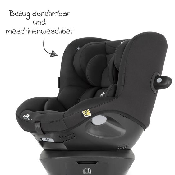 joie Kindersitz i-Spin Safe R ab Geburt - 4 Jahre (40 cm - 105 cm) inkl. Isofixbase - Coal